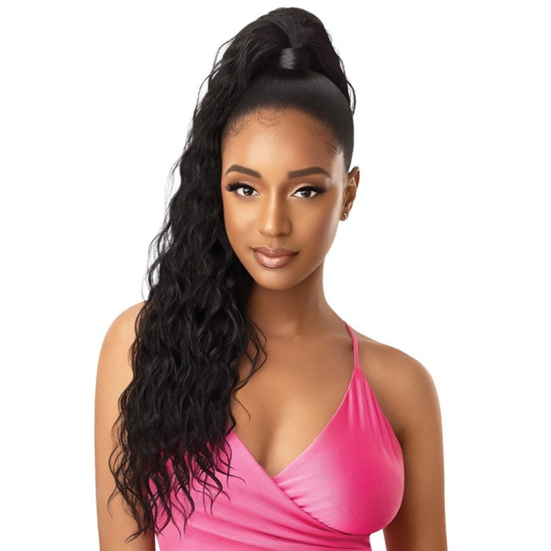 Outre Synthetic Pretty Quick Ponytail – NATURAL WAVE 24″ 1