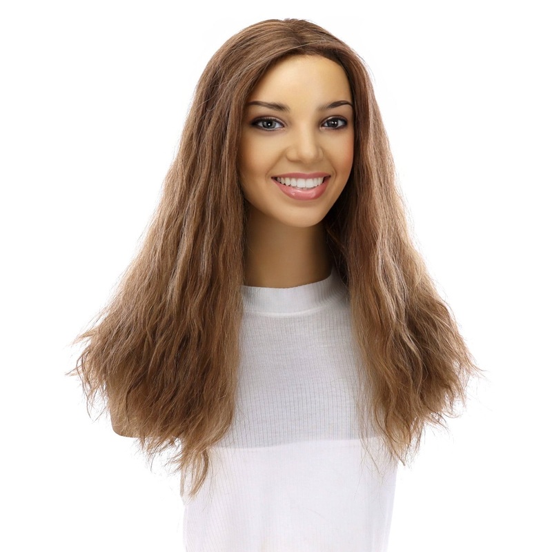 20″ Divine Lace Top Topper Light Brown Babylight Wavy Zig Zag Lace Front