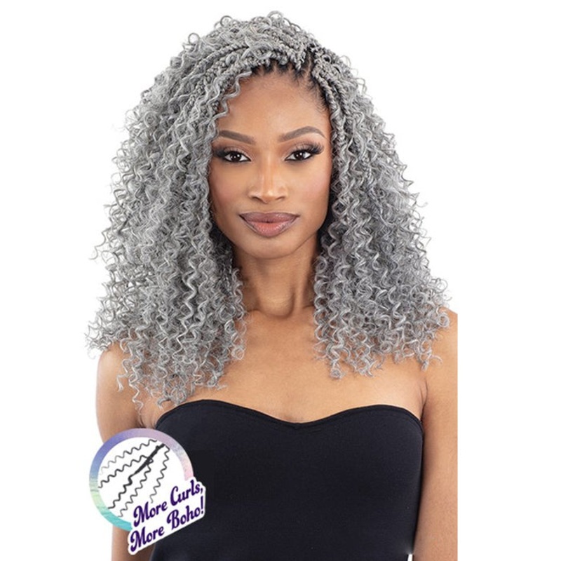 Freetress Pre-Looped Crochet Braid – 3X WATER CURL BOHO BRAIDS 12″ 1