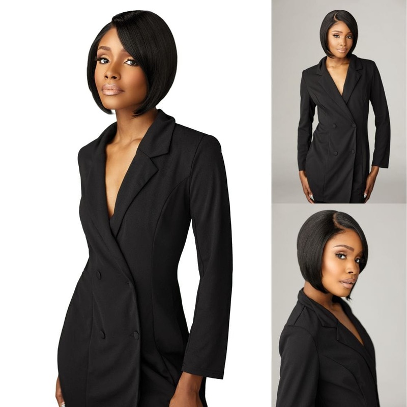 Sensationnel Butta Chic Bob Glueless HD Lace Wig – Bob Unit 4 1 JET BLACK