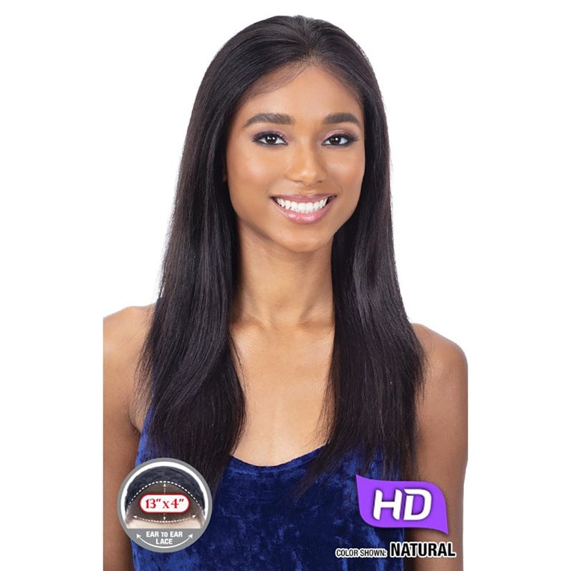 Shake-N-Go Girlfriend Human Hair HD 13×4 Frontal Lace Wig – Straight 22″ NATURAL