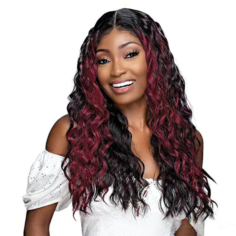 Janet Collection Melt Extended Part Synthetic HD Lace Wig – STEPHANY 1