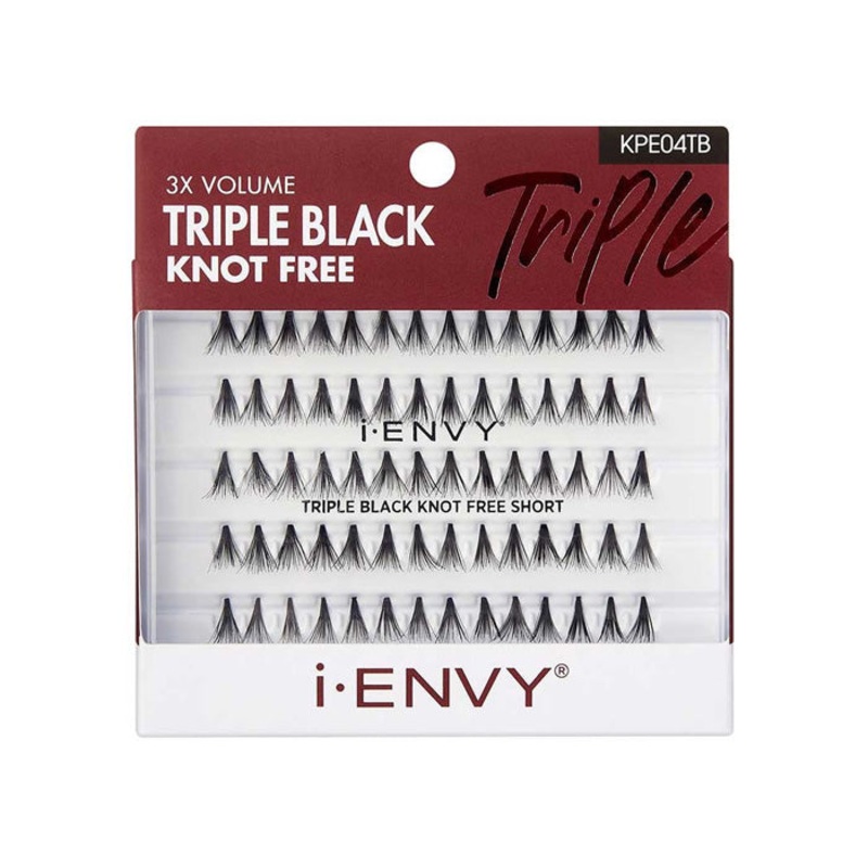 Kiss i-envy Premium Eyelashes – TRIPLE KNOT FREE TRIPLE BLACK KNOT FREE LONG (KPE06TB