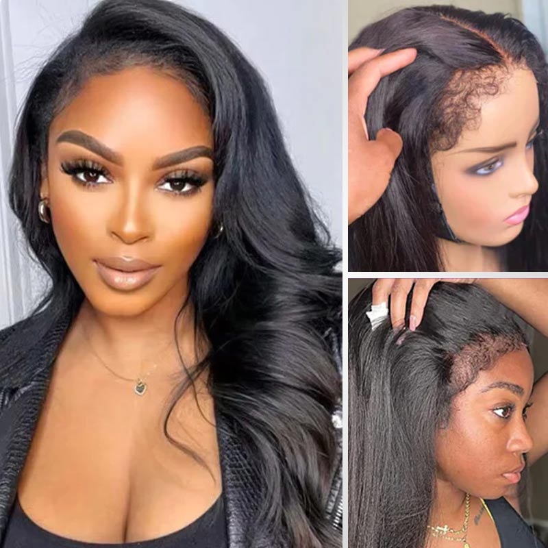 QVR 4C Hairline Curly Edge Wig Body Wave 13×4/13×6 HD Glueless Undetectable Lace Wigs 13×4 HD Lace 150% 14