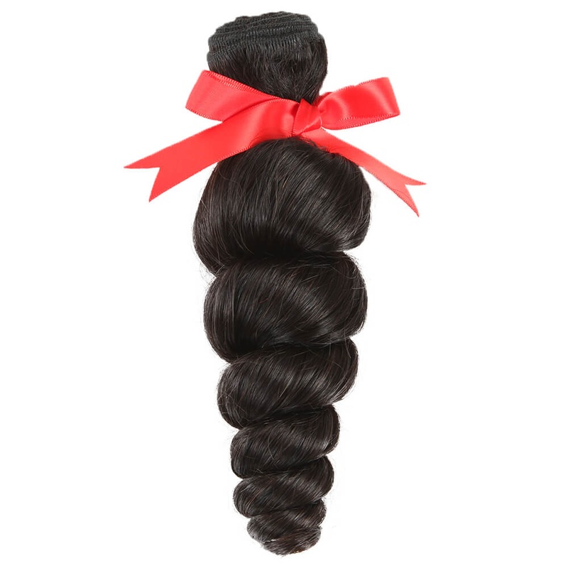 QVR Loose Wave Human Hair Weaves 1 Bundle 8” 10A Human Virgin Hair