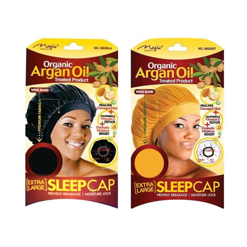 Magic Organic Argan Oil Treated Product EXTRA LARGE SLEEP CAP 3002BLA