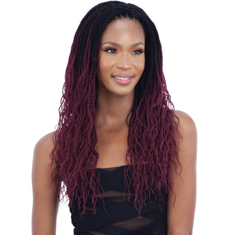 Mayde Beauty Crochet Braid – 3X FEATHERY TWIST 16″ 1