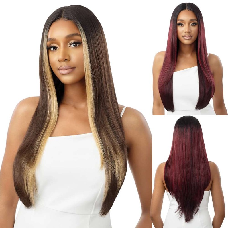 Outre HD Transparent Lace Front Wig – Marcelina 1 JET BLACK
