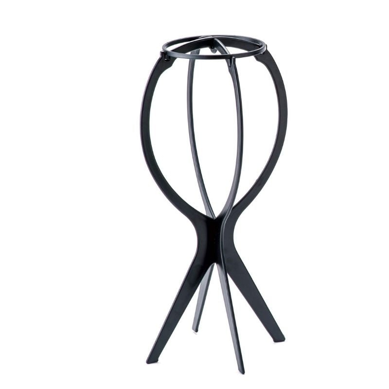 Plastic Wig Stand Black