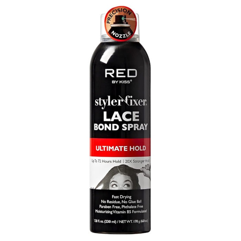 Red by Kiss Styler Fixer Lace Bond Spray – Ultimate Hold 14.8oz