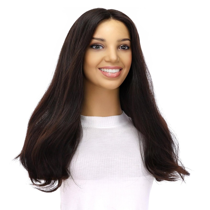 20″ Secret Lace Top Wig #2 Neutral Dark Brown