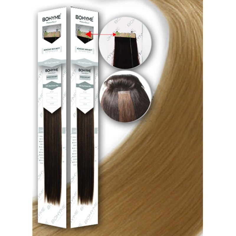 Bohyme 100% Remi Human Hair TAPE IN Extension – SILKY STRAIGHT 16-26″ 22 30