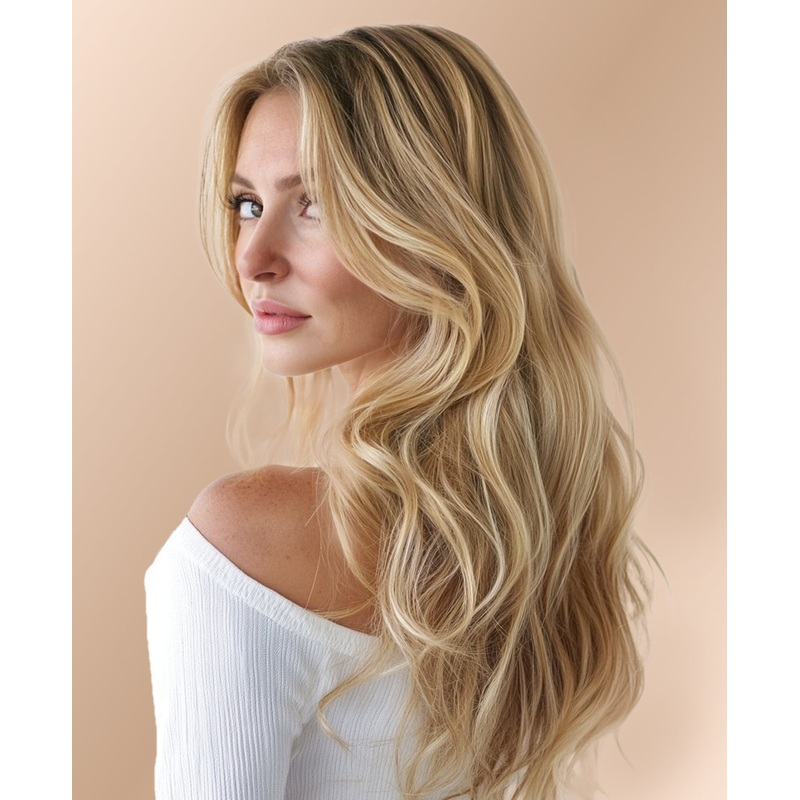 clip-in hair extensions dirty blonde. 14″ Classic