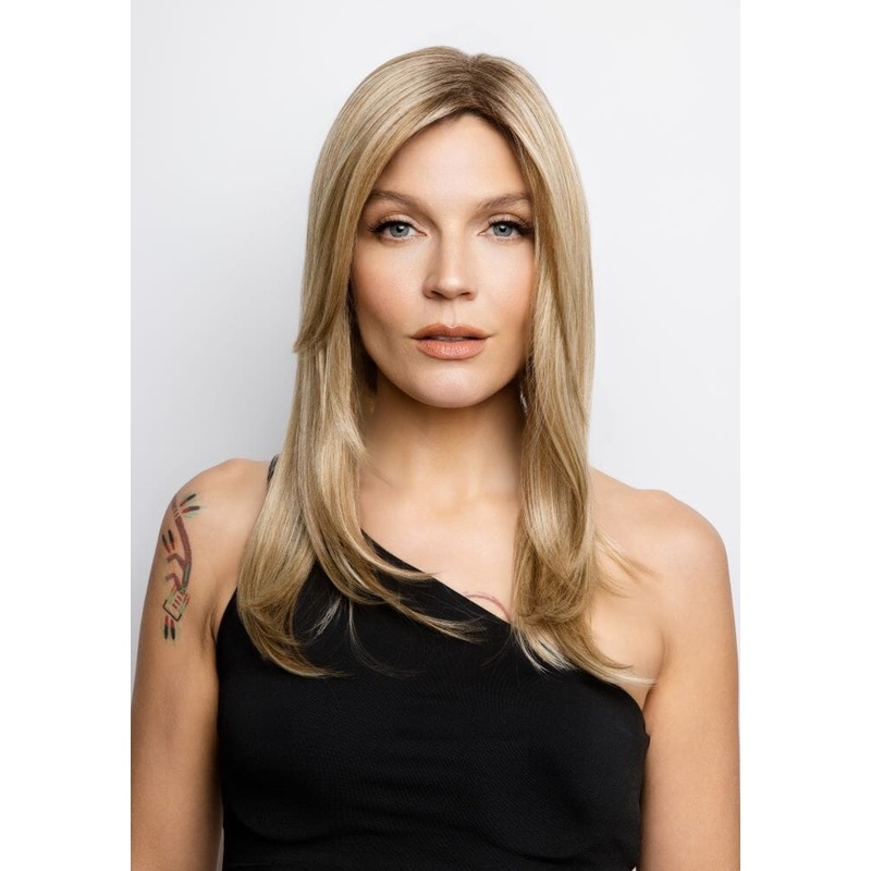 Long Top Piece Mono LG (large) by Amore | Hair Topper Truffle Brown-LR