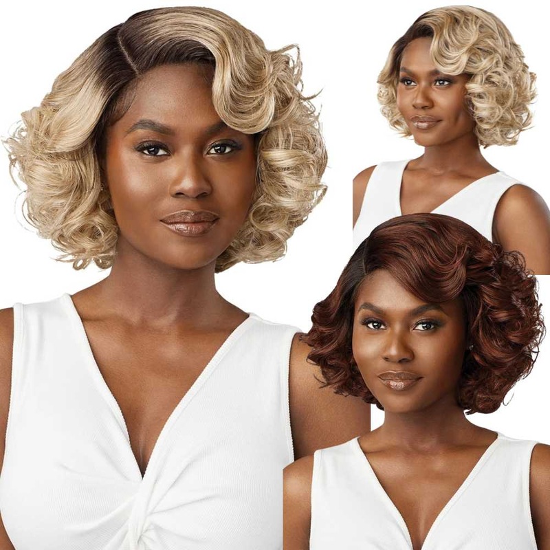 Outre Synthetic Lace Front Wig – Bellona 1 JET BLACK