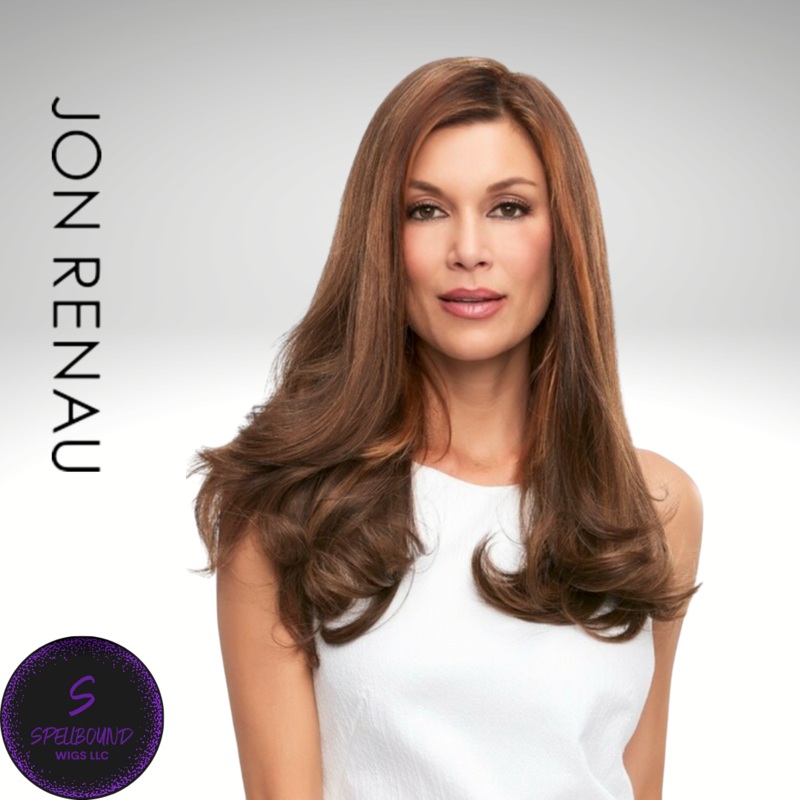 Top Full 18″ Human Hair – Human Hair Topper Collection by Jon Renau 4RN – Natural Dark Brown (Renau Naturals HH)