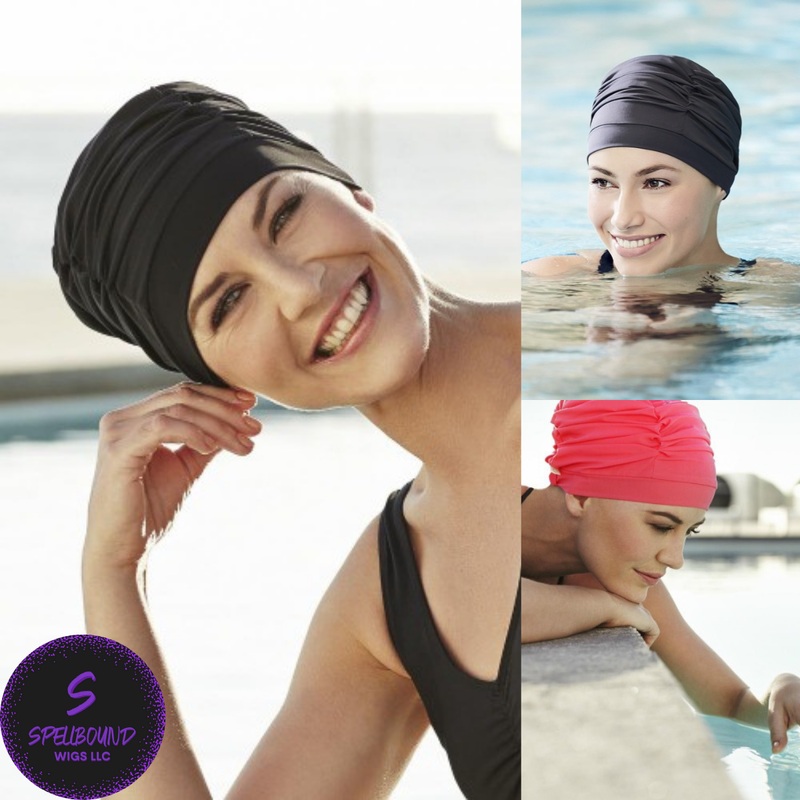 Wave Swim Cap – Christine Headwear Collection 0321-Black