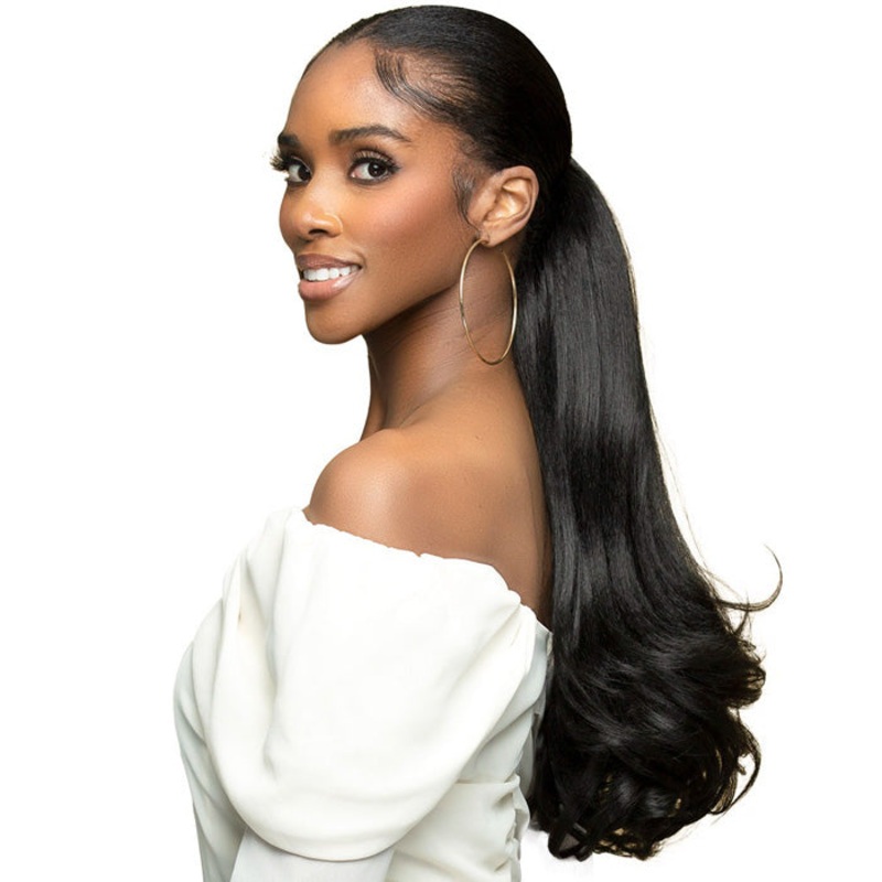 Bobbi Boss Miss Origin Tressup Human Hair Blend Drawstring Ponytail – KINKY BLOW OUT 20 1
