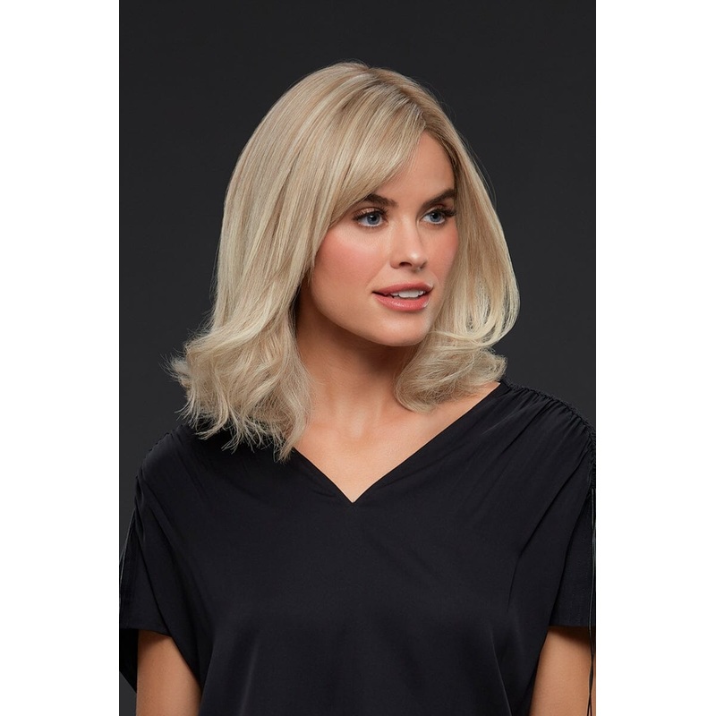 Carrie Petite Human Hair Wig by Jon Renau 1B Hot Fudge