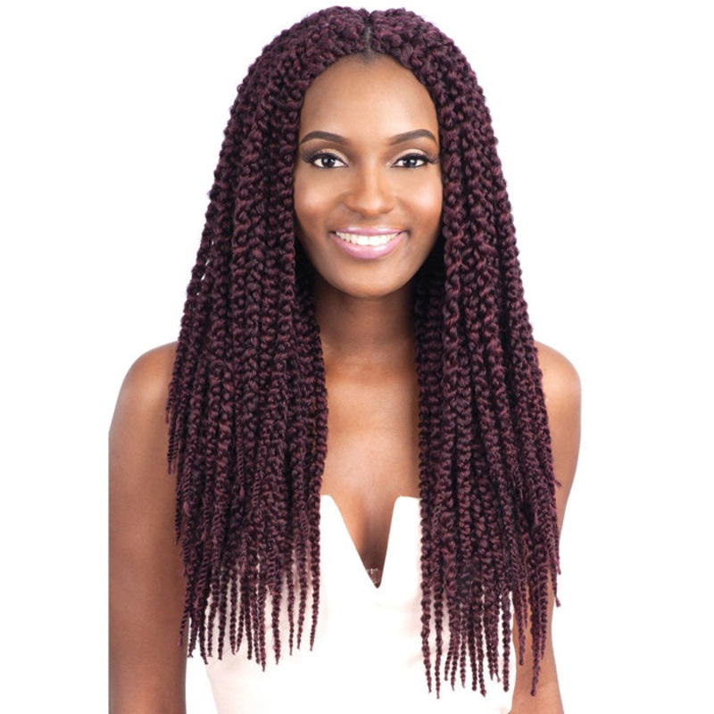 Model Model Glance Crochet 3 Strand Braid PIXEL BRAID 18 Inch 1