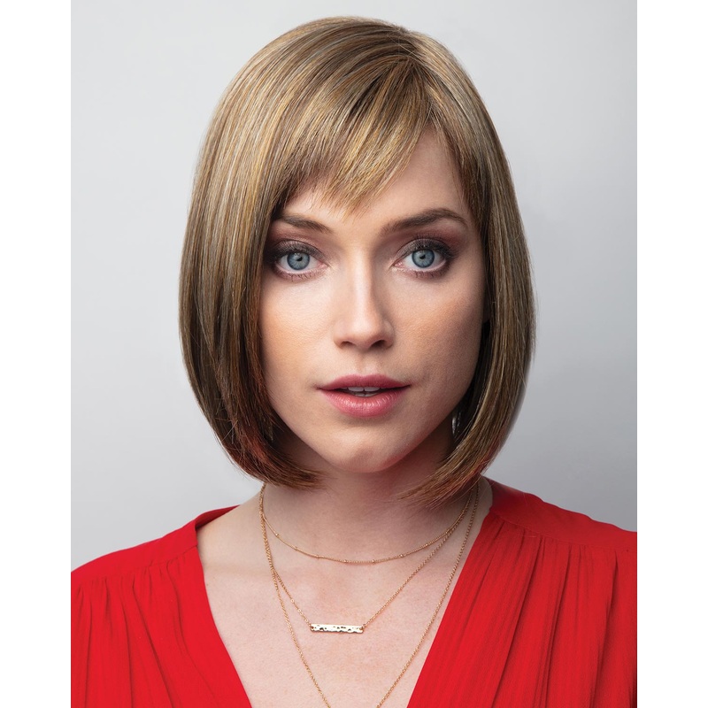 Petite Portia | Monofilament Part Synthetic Wig by Orchid Auburn Sugar-R