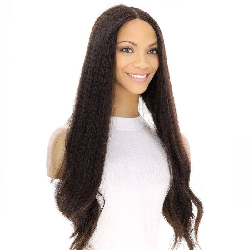 24″ Divine Lace Top Wig Neutral Black Zig Zag Lace Front
