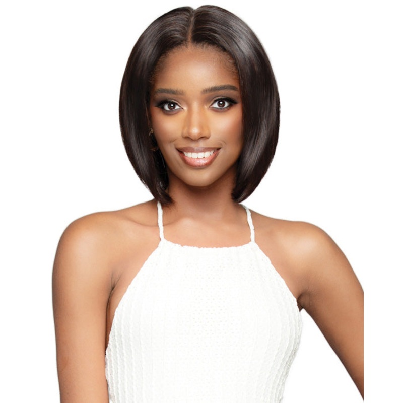 Bobbi Boss Indiremy Bone Straight Glueless 100% Unprocessed Remy Human Hair Hand-Tied Full Lace Wig – FLH103 INDIREMI STRAIGHT 12 FS1B/30