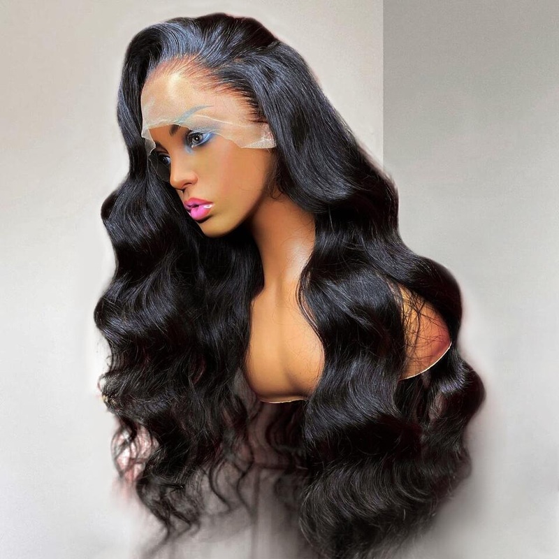 Body Wave 13*6 HD Lace Front Human Hair Wigs Pre Bleached Knots Ship In 24H 20 150%