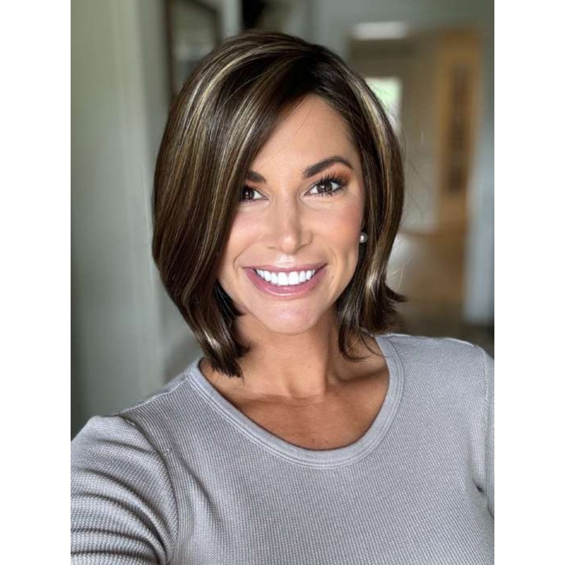 Jamison | Synthetic Lace Front Wig (Mono Part) CHOCOLATE-SMOKE