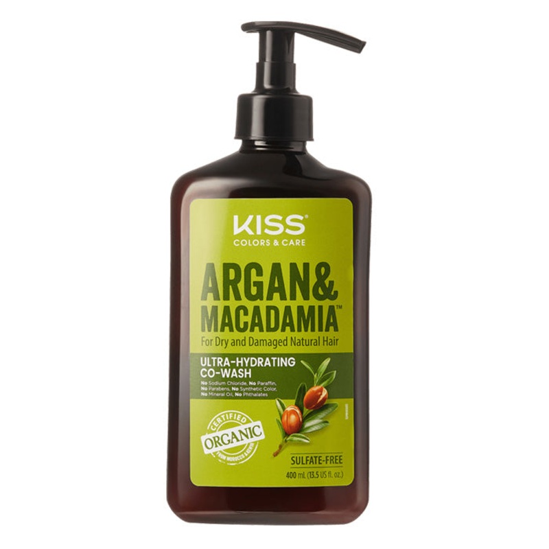 Kiss Colors & Care Argan and Macadamia CO-WASH 13.5 fl oz 13.5oz