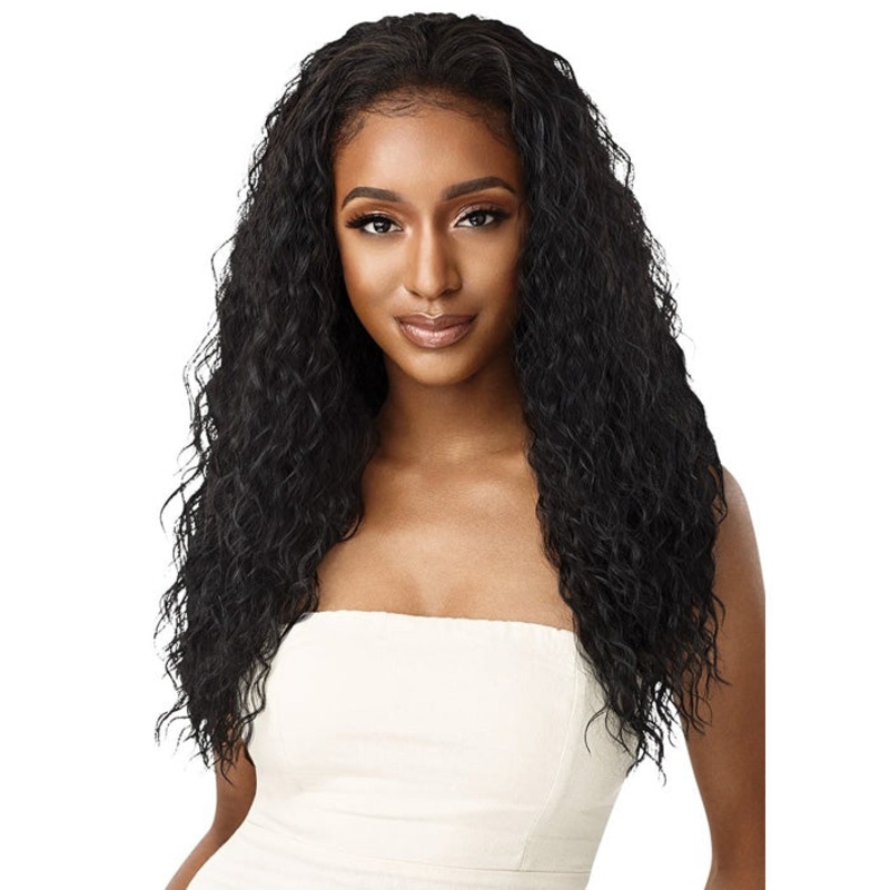 Outre Quick Weave Wet & Wavy Style Half Wig BEACH CURL 24″ 1