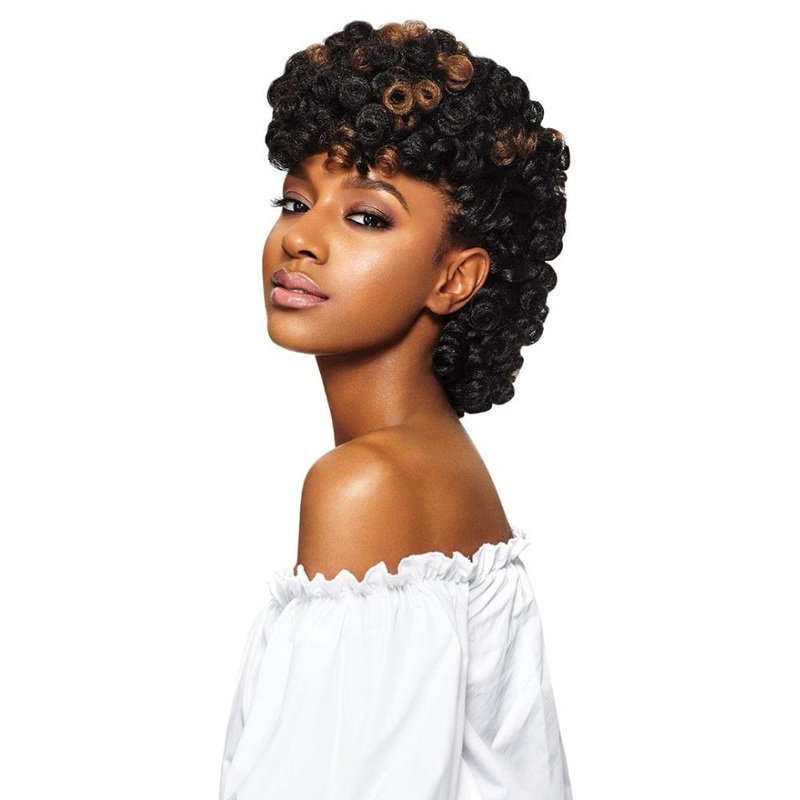 Outre X-Pression Pre-Looped Crochet Hair – Curlette Large 10″ 1 JET BLACK