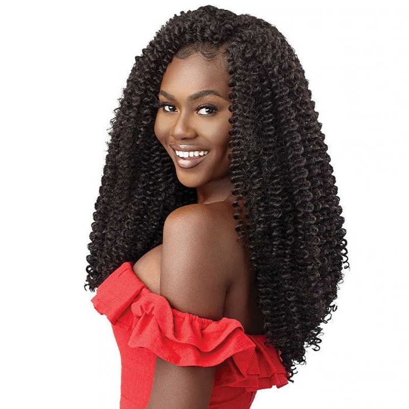 Outre X-Pression Twisted Up Crochet Braid – WATERWAVE FRO TWIST 22″ 2X 1