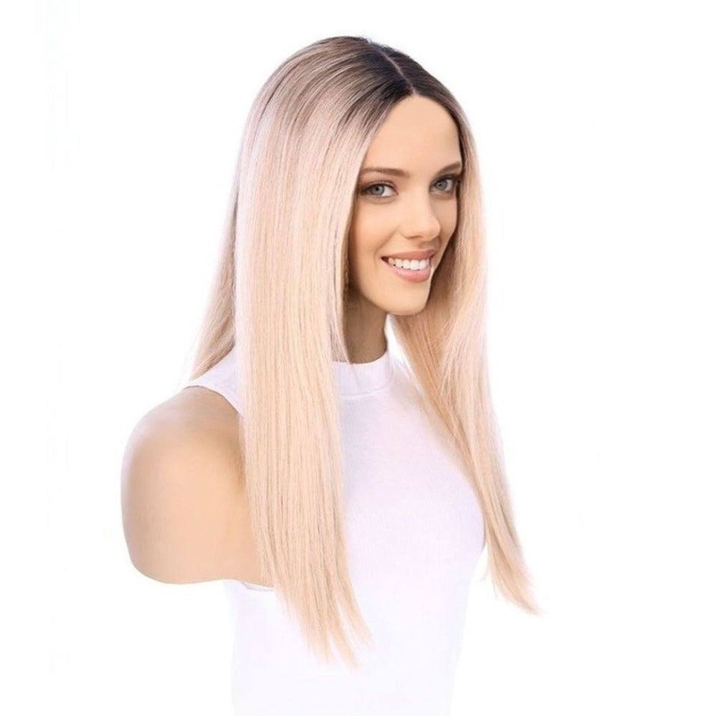 20″ Divine Lace Top Wig Platinum Blonde w/ Full Rooting