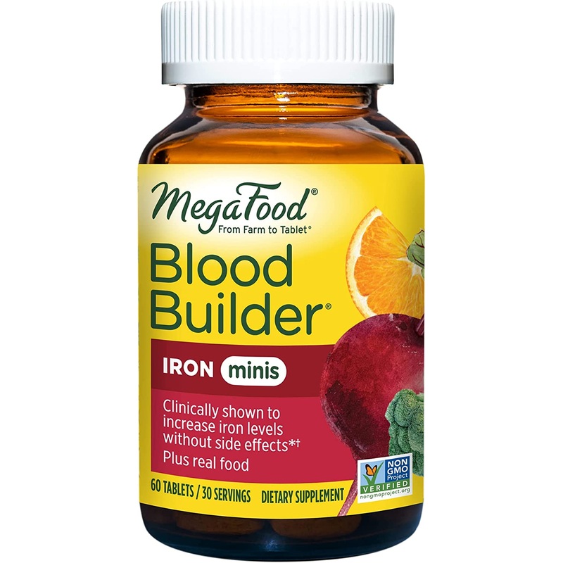 Blood Builder iron minis – 60 Tablets | Multi-Vitamins | Megafood