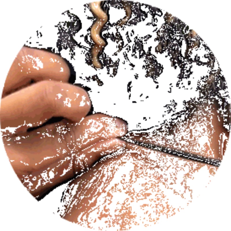 BOGO 50%|Highlight #1B/27/613 Kinky Curly V Part Wigs Human Hair Highlight #1B/27/613 14” Handmade V Part (Natural Flat Edge)