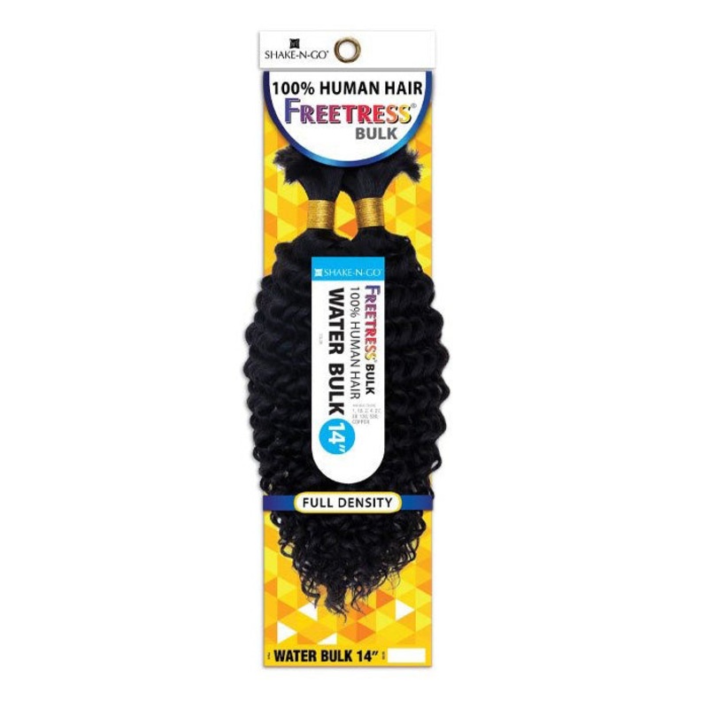 Freetress Bulk 100% Human Hair Braids – WATER BULK 14″ 1