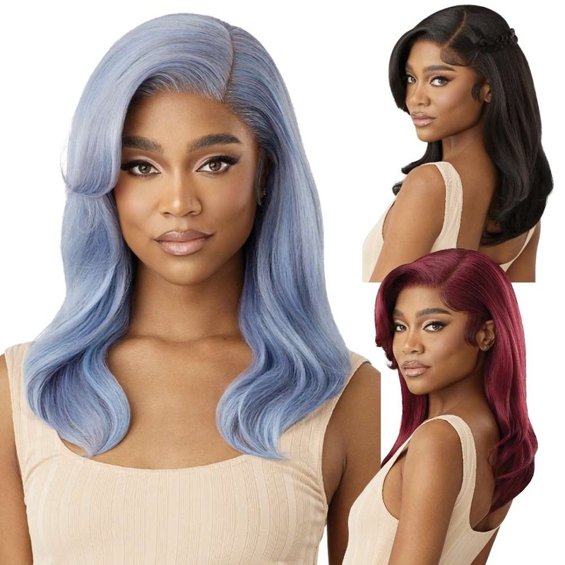 Outre Melted Hairline Synthetic Lace Front Wig – Hali 1 JET BLACK