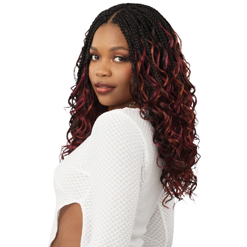 Outre X-Pression Twisted Up Pre-Looped Crochet Braid – BOHO FRENCH DEEP BRAID 14″15″16″ 10X 1