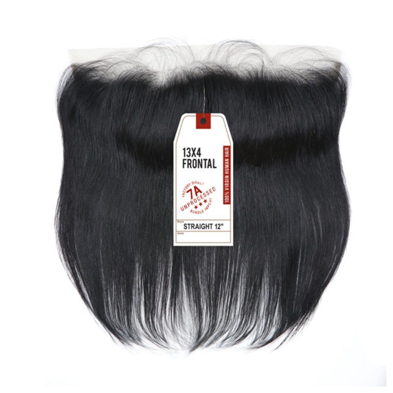 Sensationnel 7A Unprocessed 100% Virgin Human Hair 13X4 Frontal Closure – STRAIGHT 10″-18″ 10 NATURAL