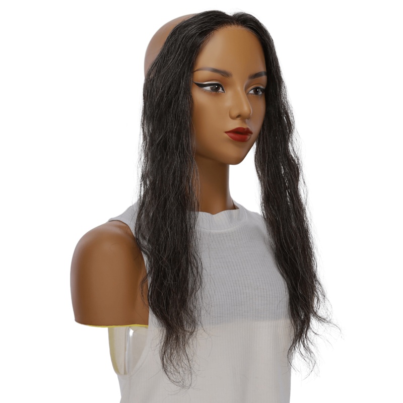 16″ Hairline Topper #Grey A (less grey) Wavy 3 cm