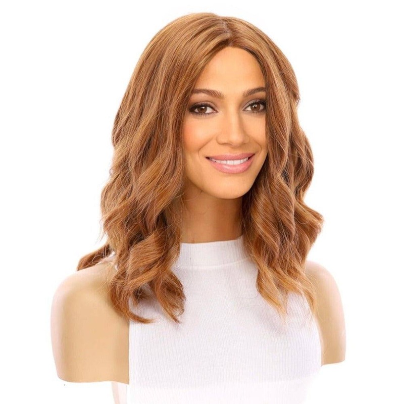 16″ Luxe Silk Top Wig #31 Copper Zig Zag Lace Front