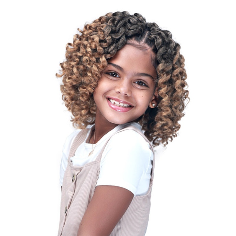 Bobbi Boss Premium Synthetic Boss Kids Braid – HAPPY CURL 6 2X T1B/27