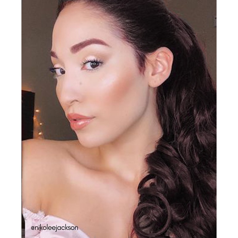 curly ponytail – chocolate brown. 14 inches