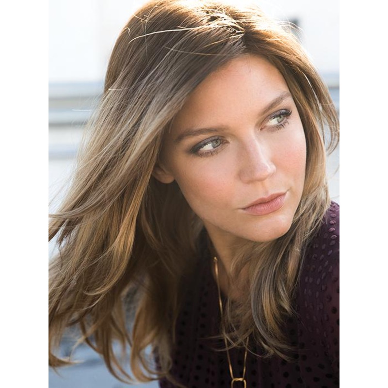 Long Top Piece | Synthetic Hair Topper (Basic Base) ALMOND-SPICE-R