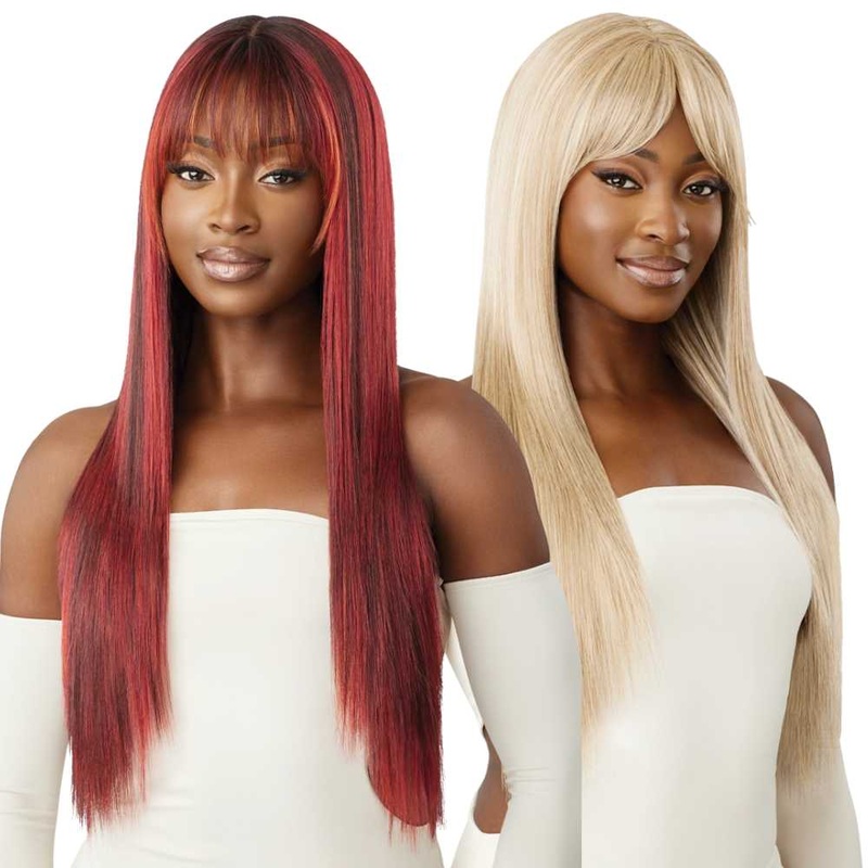 Outre Melted Hairline Synthetic Lace Front Wig – Laila 1 JET BLACK
