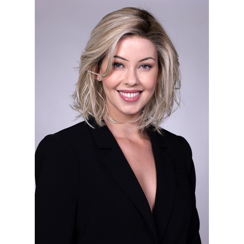 Park Ave Wig by Belle Tress Buttered Toast-R