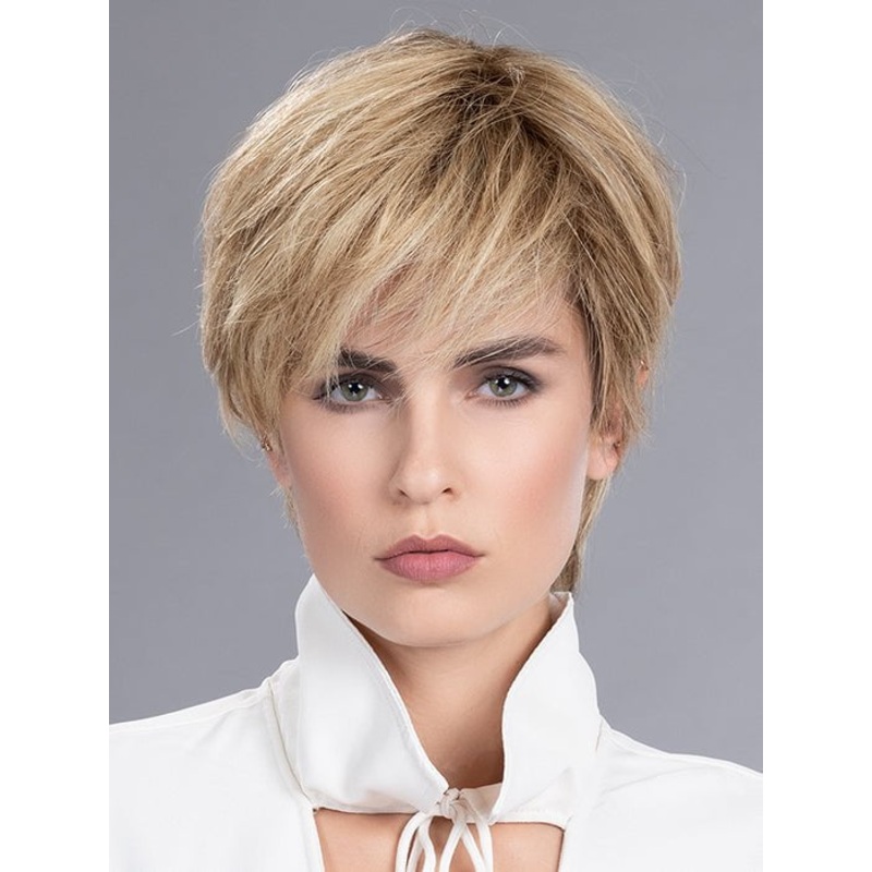 Value | Human Hair Lace Front Hair Topper (Hand Tied) CHAMPAGNE-ROOTED
