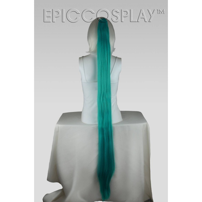 50″ Straight Ponytail Clipon – Vocaloid Green