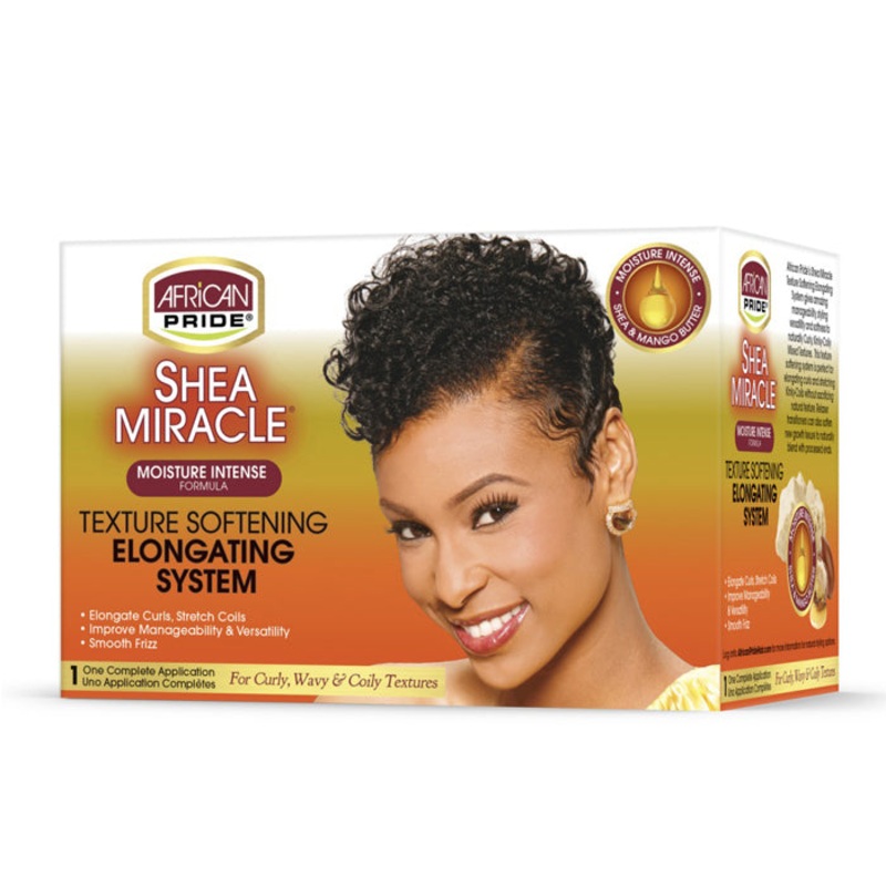 African Pride Shea Miracle Moisture Intense – TEXTURE SOFTENING ELONGATING SYSTEM